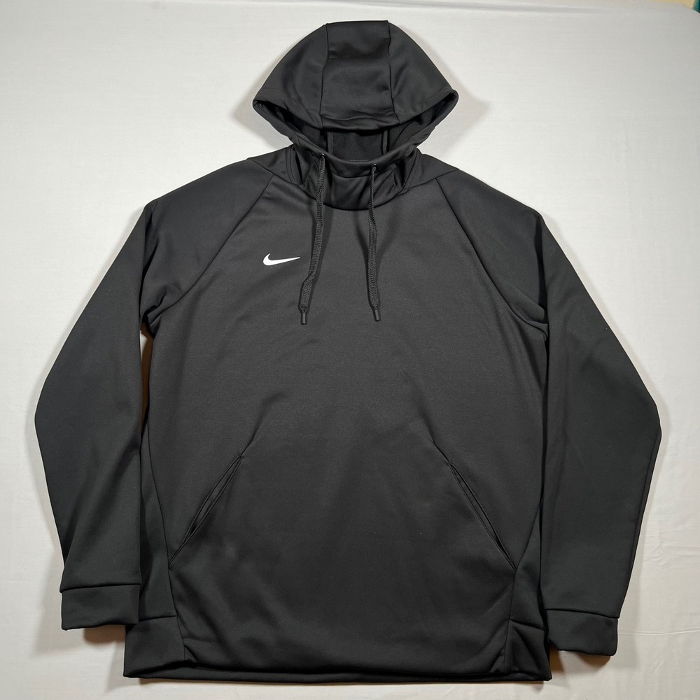 Nike Dri-FIT Mens Training Hoodie Black Pullover Sweatshirt Large CN9473-010
